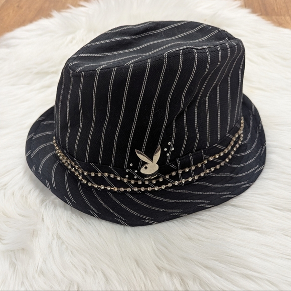 Vintage Y2K Playboy Bling Fedora - Picture 1 of 5